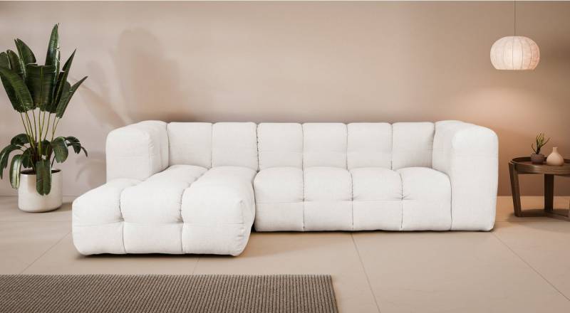 LeGer Home by Lena Gercke Ecksofa TALISHA L-Form Designersofa, moderne Steppung, B/T/H: 276/178/75 cm, aufwendig gepolstert, hoher Sitzkomfort von LeGer Home by Lena Gercke