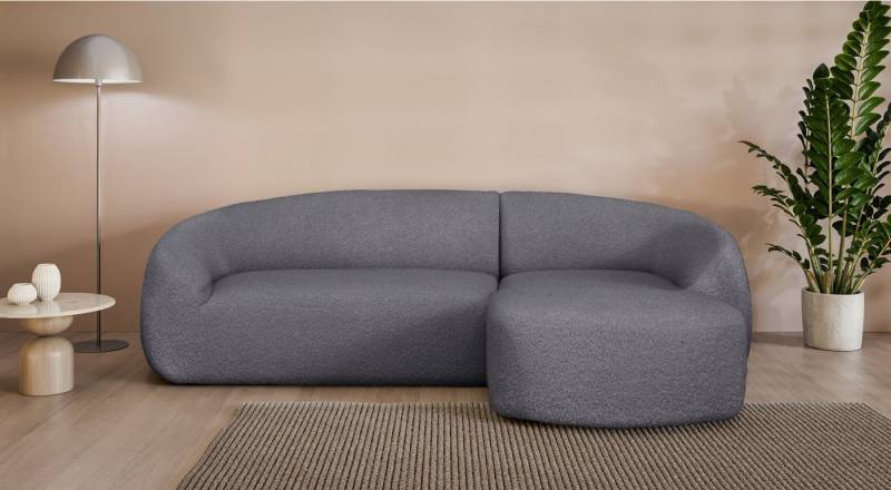 LeGer Home by Lena Gercke Ecksofa YANI, L-Form, Designersofa, organische Form, Maße B/T/H: 255/170/81 cm, mit Wellenunterfederung, auch in Bouclé, Recamiere rechts/links von LeGer Home by Lena Gercke