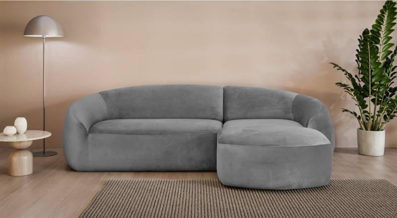 LeGer Home by Lena Gercke Ecksofa YANI, L-Form, Designersofa, organische Form, Maße B/T/H: 255/170/81 cm, mit Wellenunterfederung, auch in Bouclé, Recamiere rechts/links von LeGer Home by Lena Gercke