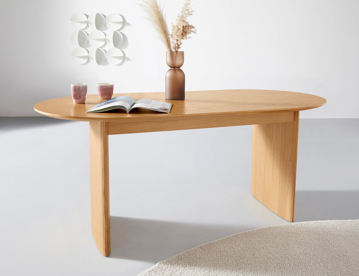 LeGer Home by Lena Gercke Esstisch Melinda, TOPSELLER!, OTTOs Choice, aus massivem Eschenholzfurnier, in zwei Breiten erhältlich von LeGer Home by Lena Gercke