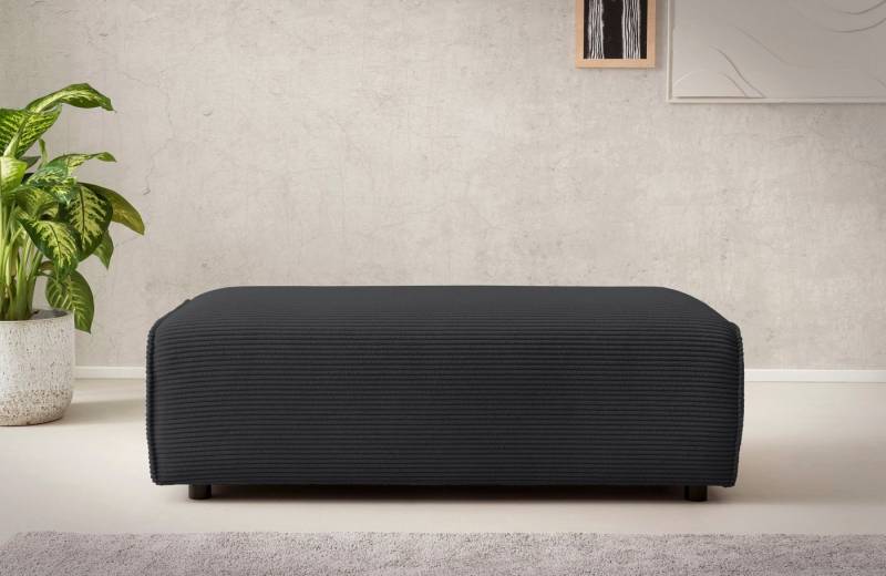 LeGer Home by Lena Gercke Hocker PIARA, Polsterhocker mit Kedernaht, Cord, Leinenoptik o. Strukturstoff, zur Serie PIARA, rechteckig, schwarze Füße, bequemer Sitzkomfort LeGer Home by Lena Gercke Hocker PIARA, Polsterhocker mit Kedernaht, Cord, Leinenoptik o. Strukturstoff, zur Serie PIARA, rechteckig, schwarze Füße, bequemer Sitzkomfort von LeGer Home by Lena Gercke