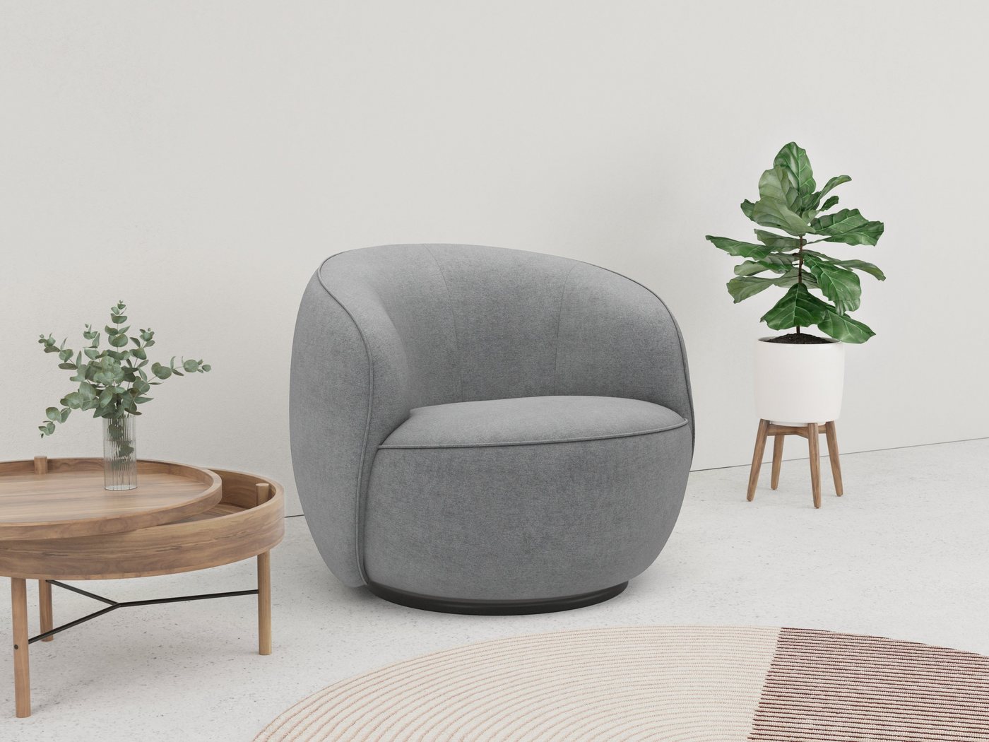 LeGer Home by Lena Gercke Loungesessel Effie, mit 360° Drehfunktion, komfortables Sitzen von LeGer Home by Lena Gercke