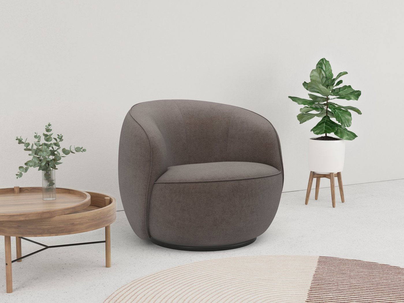 LeGer Home by Lena Gercke Loungesessel Effie, mit 360° Drehfunktion, komfortables Sitzen von LeGer Home by Lena Gercke