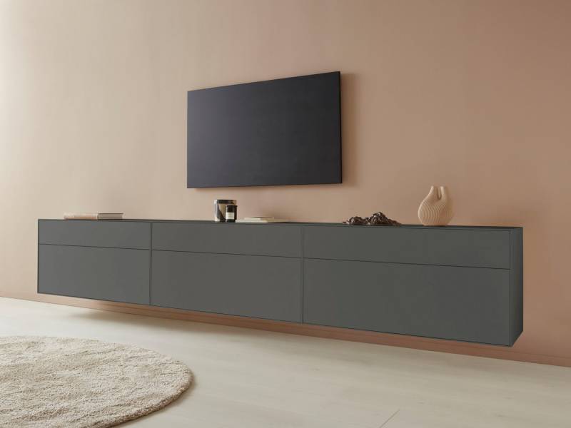 LeGer Home by Lena Gercke Lowboard Essentials (3 St), Breite: 336cm, MDF lackiert, Push-to-open-Funktion von LeGer Home by Lena Gercke