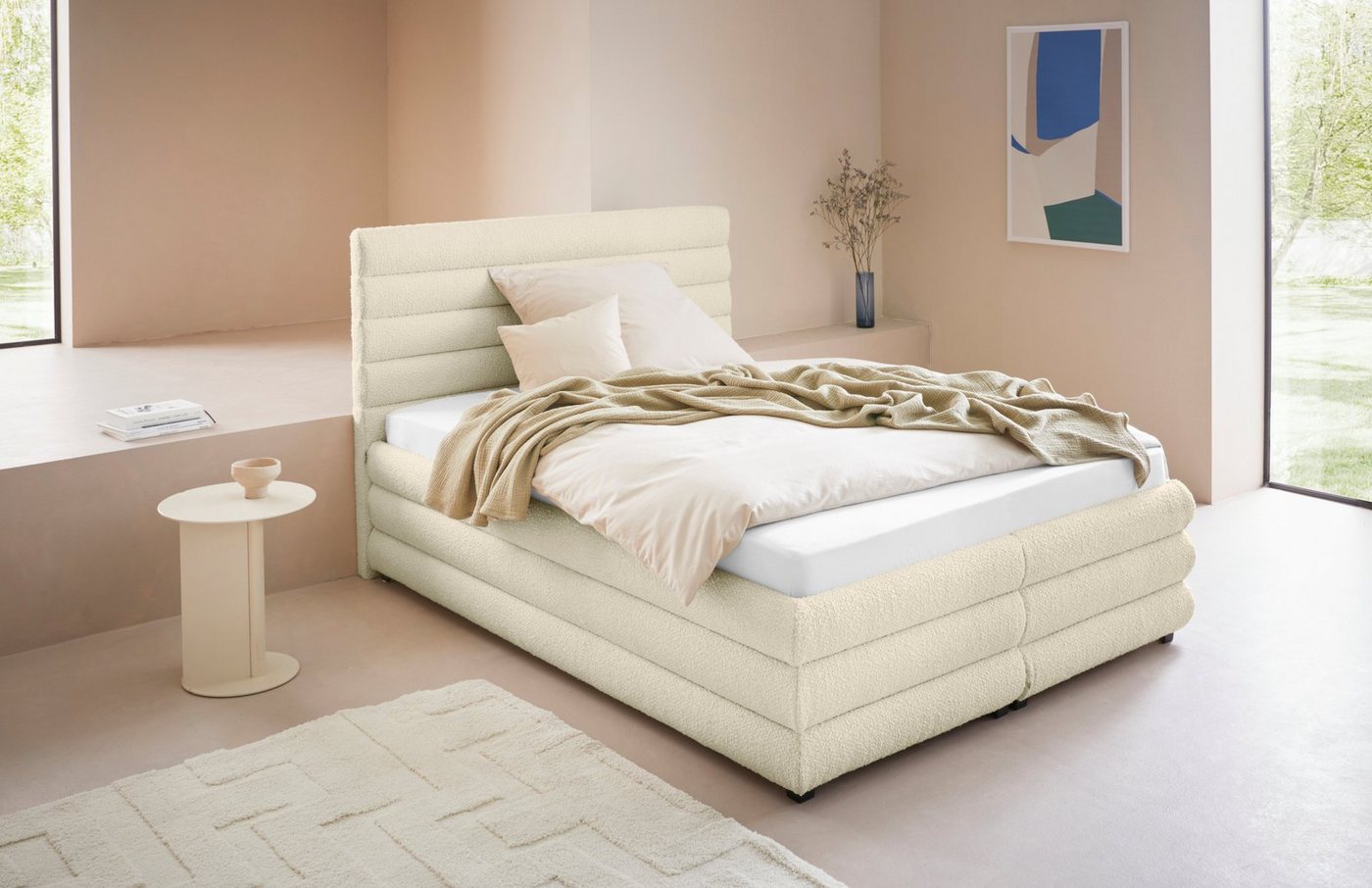 LeGer Home by Lena Gercke Polsterbett Maylis Bouclé, wahlweise mit und ohne Matratze und Lattenrost, auch in 200cm Breite LeGer Home by Lena Gercke Polsterbett Maylis Bouclé, wahlweise mit und ohne Matratze und Lattenrost, auch in 200cm Breite von LeGer Home by Lena Gercke
