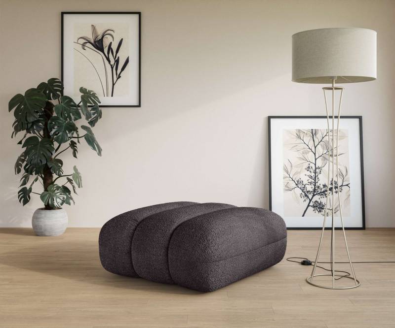 LeGer Home by Lena Gercke Polsterhocker Priya Sitzhocker, moderne Steppung, auch in Bouclé, gemütlich und modern, Maße B/T/H: 90/106/46 cm von LeGer Home by Lena Gercke