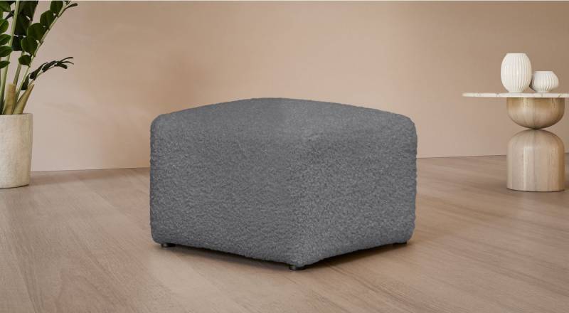 LeGer Home by Lena Gercke Polsterhocker YANI Sitzhocker mit Wellenunterfederung, Maße B/T/H: 65/65/46 cm, kleiner Hocker passend zur Serie Yani, in hochwertiger Verarbeitung von LeGer Home by Lena Gercke
