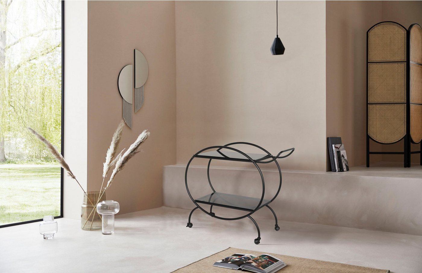 LeGer Home by Lena Gercke Rollwagen Isalie, aus Metall und Rauchglas als Einlegplatten, mit Kugelfüßen, Höhe 86 cm LeGer Home by Lena Gercke Rollwagen Isalie, aus Metall und Rauchglas als Einlegplatten, mit Kugelfüßen, Höhe 86 cm von LeGer Home by Lena Gercke