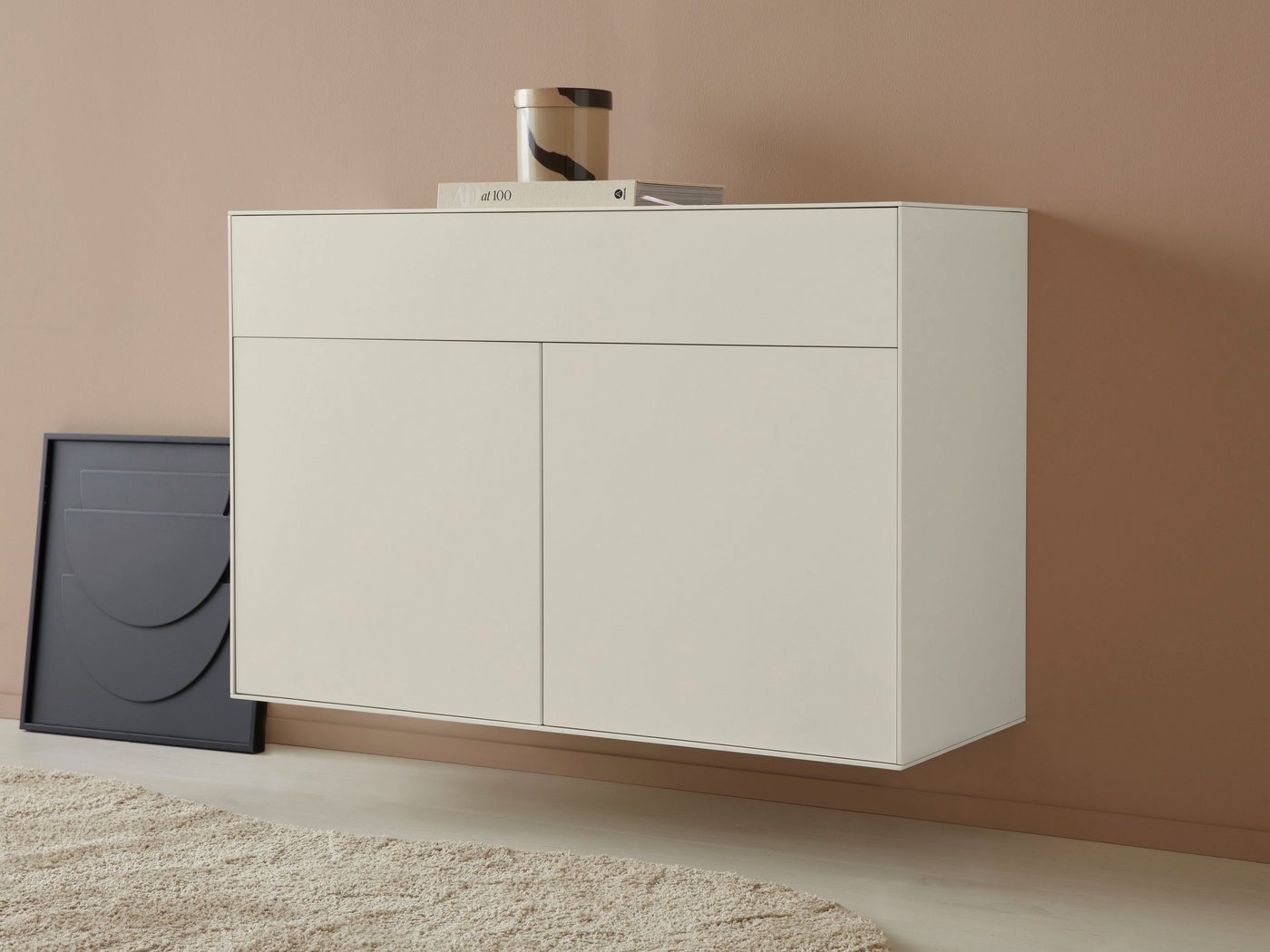 LeGer Home by Lena Gercke Sideboard Essentials, Breite: 112cm, MDF lackiert, Push-to-open-Funktion von LeGer Home by Lena Gercke