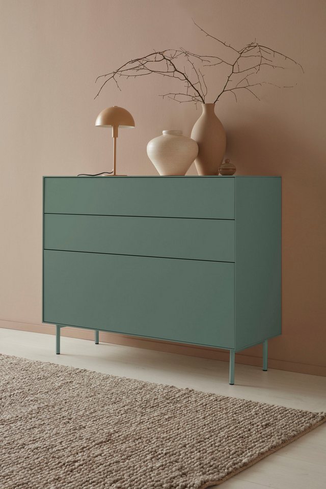 LeGer Home by Lena Gercke Sideboard Essentials, Breite: 112cm, MDF lackiert, Push-to-open-Funktion von LeGer Home by Lena Gercke