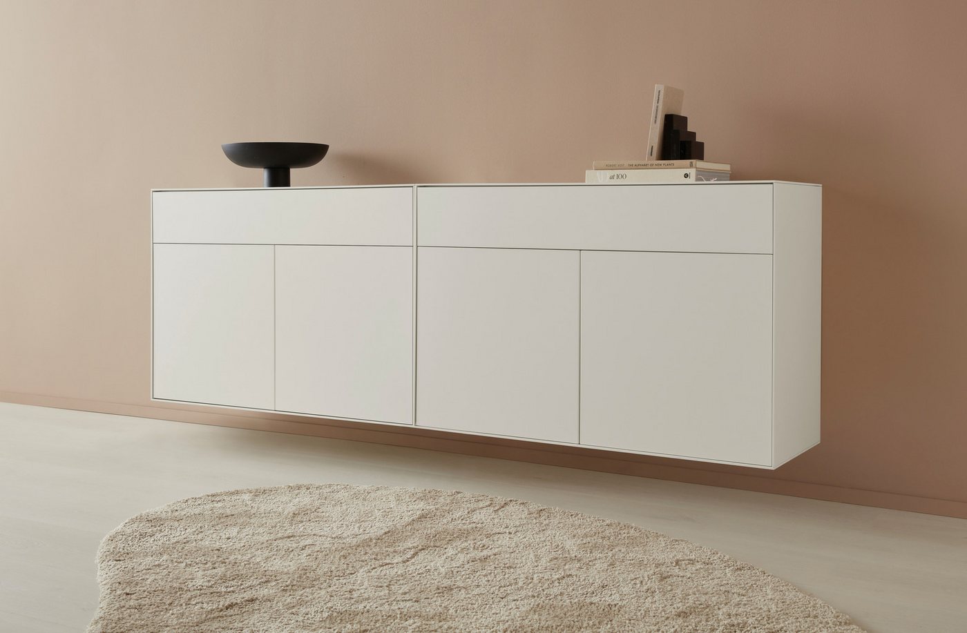 LeGer Home by Lena Gercke Sideboard Essentials (2 St), Breite: 224cm, MDF lackiert, Push-to-open-Funktion von LeGer Home by Lena Gercke