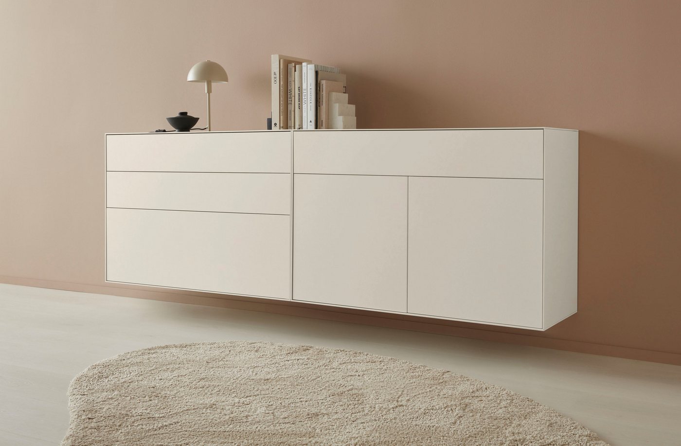 LeGer Home by Lena Gercke Sideboard Essentials (2 St), Breite: 224cm, MDF lackiert, Push-to-open-Funktion von LeGer Home by Lena Gercke