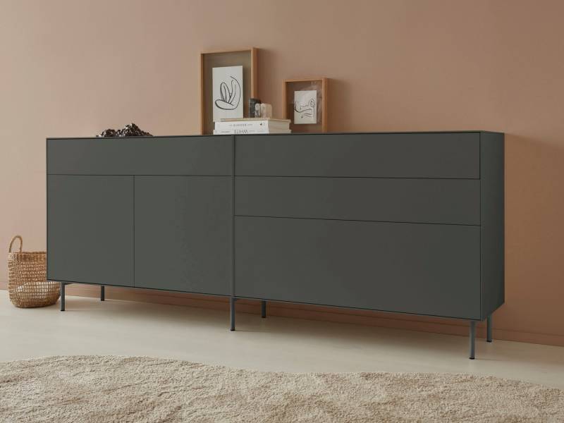 LeGer Home by Lena Gercke Sideboard Essentials (2 St), Breite: 224cm, MDF lackiert, Push-to-open-Funktion von LeGer Home by Lena Gercke