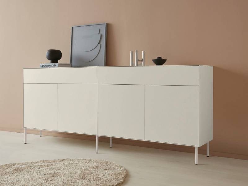 LeGer Home by Lena Gercke Sideboard Essentials (2 St), Breite: 224cm, MDF lackiert, Push-to-open-Funktion von LeGer Home by Lena Gercke