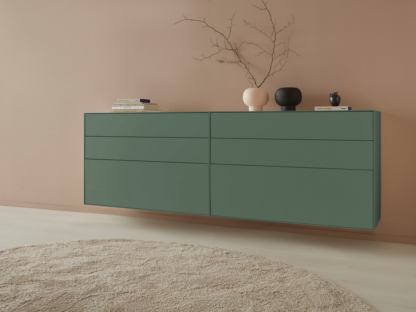 LeGer Home by Lena Gercke Sideboard Essentials (2 St), Breite: 224cm, MDF lackiert, Push-to-open-Funktion von LeGer Home by Lena Gercke