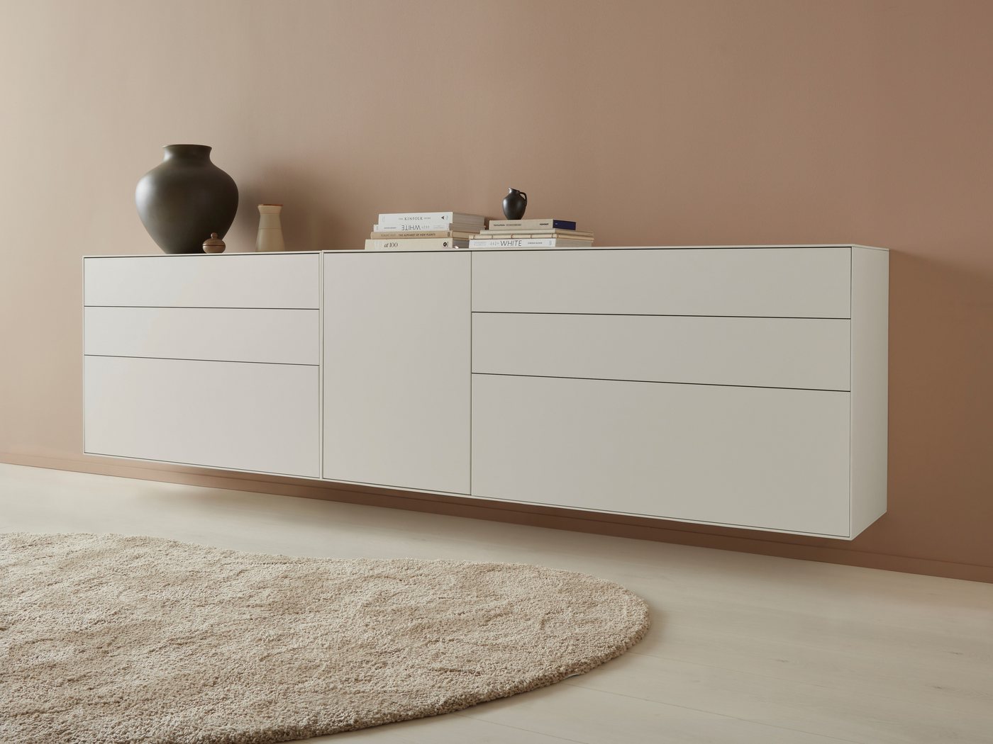 LeGer Home by Lena Gercke Sideboard Essentials (2 St), Breite: 279cm, MDF lackiert, Push-to-open-Funktion von LeGer Home by Lena Gercke