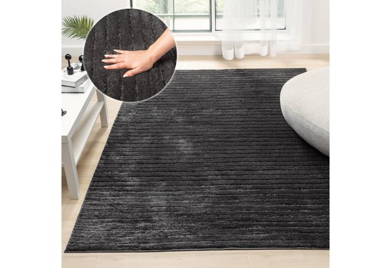 LeGer Home by Lena Gercke Teppich Selma, rechteckig, Höhe: 19 mm, Hoch-Tief-Struktur, Streifen Design, Wohnzimmer, Schlafzimmer LeGer Home by Lena Gercke Teppich Selma, rechteckig, Höhe: 19 mm, Hoch-Tief-Struktur, Streifen Design, Wohnzimmer, Schlafzimmer von LeGer Home by Lena Gercke