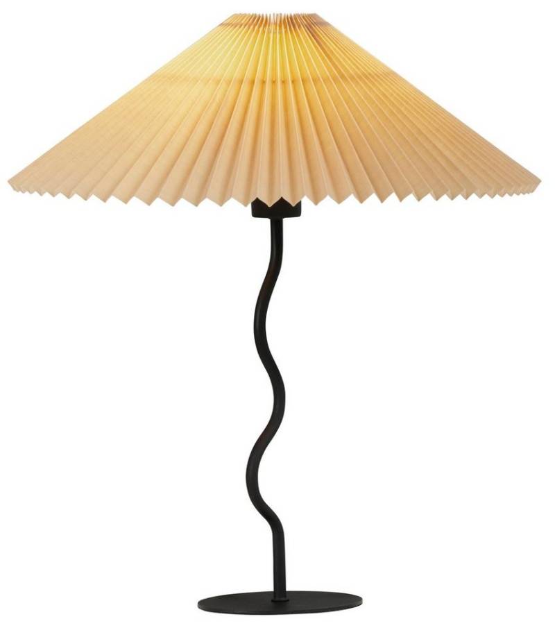 LeGer Home by Lena Gercke Tischleuchte Letty, ohne Leuchtmittel, Stoffschirm in Plisseeoptik Tischlampe, Sonnenschirm Optik Papierlampe von LeGer Home by Lena Gercke