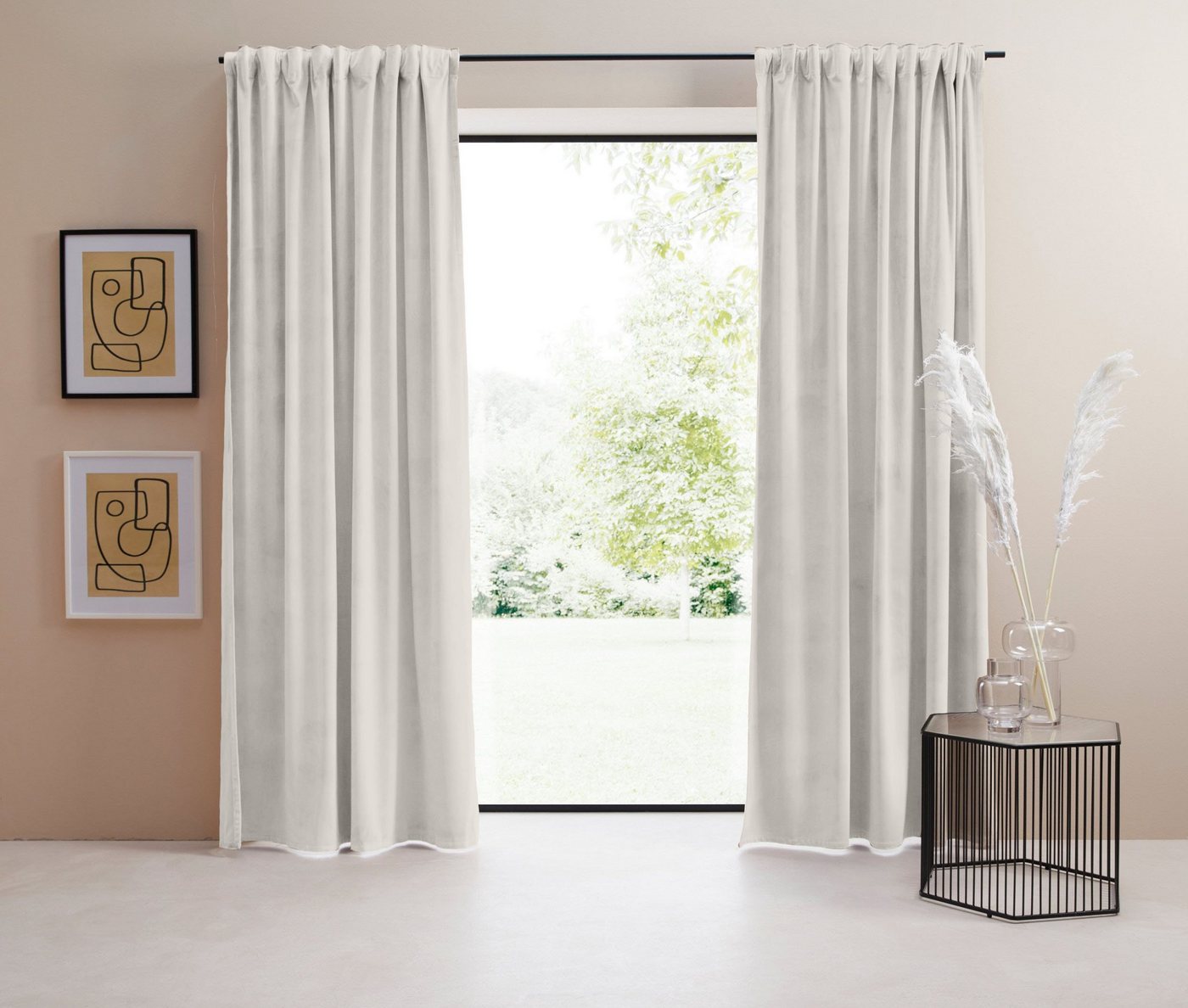 LeGer Home by Lena Gercke Vorhang Samt Ladina, Multifunktionsband (1 St), blickdicht, Polyester, blickdicht, gewebt, verschiedene Größen, Bestseller von LeGer Home by Lena Gercke