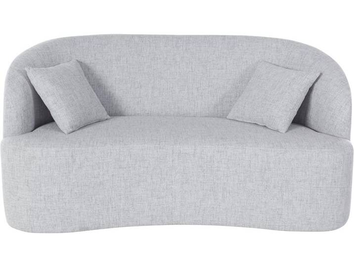 2-Sitzer Dilara , grau (hellgrau), B:170cm H:87cm T:89cm, Struktur fein 100% Polyester), Samtoptik (100% Polyester), Bouclu00e9 (100% Polyester), LEGER HOME BY LENA GERCKE, Sofas, gerundete Rückenlehne und Front, in 3 Bezugsqualitäten von LeGer