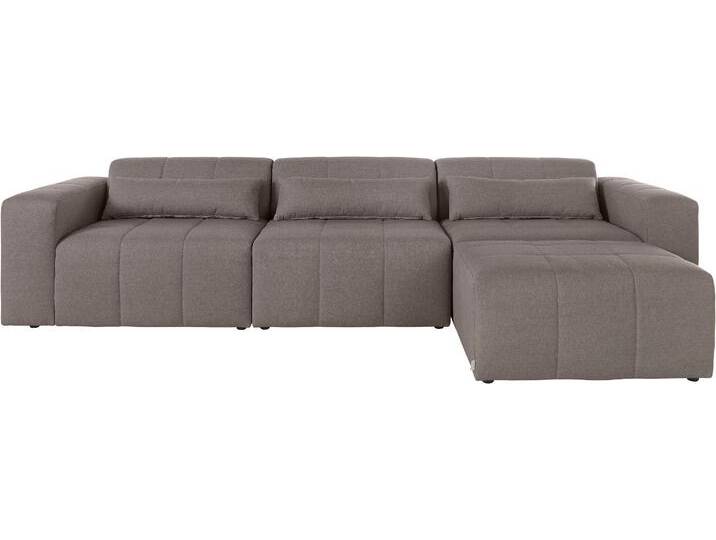 Ecksofa Maileen L-Form , braun, B:322cm H:74cm T:155cm, 100% Polyester, LEGER HOME BY LENA GERCKE, Sofas, Modulsofa, bestehend aus 4 Modulen, Farben mixbar von LeGer