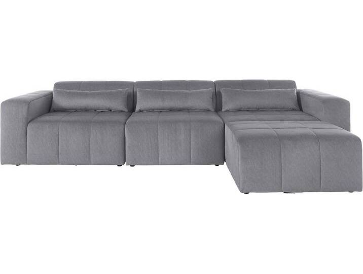 LeGer Home by Lena Gercke Ecksofa Maileen L-Form, Modulsofa, bestehend aus 4 Modulen, Farben mixbar, grau silberfarben, silber von LeGer