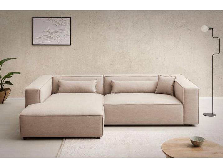 LeGer Home by Lena Gercke Ecksofa PIARA XXL, Big-Sofa in Cord oder Leinenoptik, L-Form, mit Kedernaht, schwarze Füße, extra tiefe Sitzfläche LeGer Home by Lena Gercke Ecksofa PIARA XXL, Big-Sofa in Cord oder Leinenoptik, L-Form, mit Kedernaht, schwarze Füße, extra tiefe Sitzfläche von LeGer