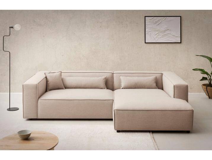 LeGer Home by Lena Gercke Ecksofa PIARA XXL, Big-Sofa, Cord, Leinenoptik o. Strukturstoff, L-Form, Kedernaht, extra tiefe Sitzfläche, beige braun LeGer Home by Lena Gercke Ecksofa PIARA XXL, Big-Sofa, Cord, Leinenoptik o. Strukturstoff, L-Form, Kedernaht, extra tiefe Sitzfläche, beige braun von LeGer