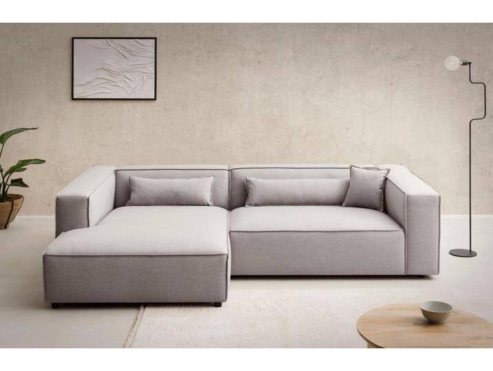LeGer Home by Lena Gercke Ecksofa PIARA XXL, Big-Sofa in Cord oder Leinenoptik, L-Form, mit Kedernaht, schwarze Füße, extra tiefe Sitzfläche LeGer Home by Lena Gercke Ecksofa PIARA XXL, Big-Sofa in Cord oder Leinenoptik, L-Form, mit Kedernaht, schwarze Füße, extra tiefe Sitzfläche von LeGer