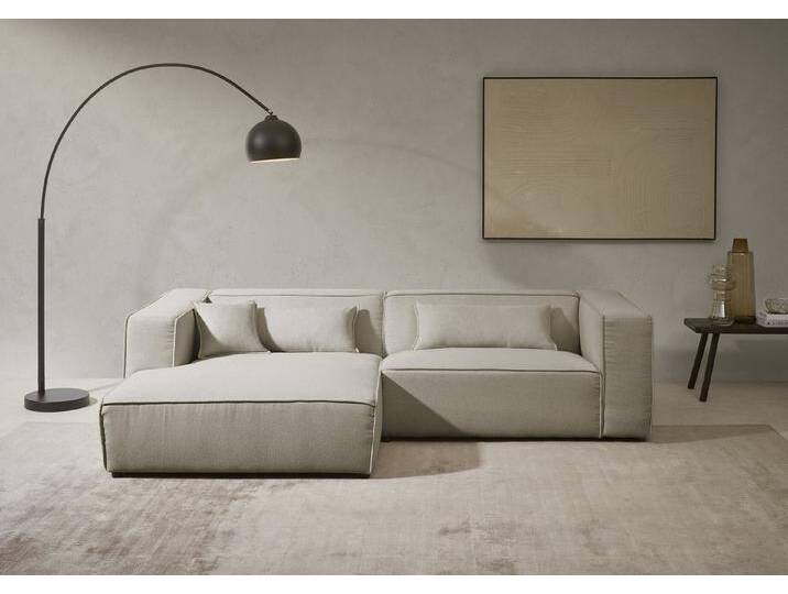 LeGer Home by Lena Gercke Ecksofa PIARA mit Kedernaht, Cord, Leinenoptik o. Strukturstoff, Couch, L-Form, schwarze Füße, bequemer Sitzkomfort, grau LeGer Home by Lena Gercke Ecksofa PIARA mit Kedernaht, Cord, Leinenoptik o. Strukturstoff, Couch, L-Form, schwarze Füße, bequemer Sitzkomfort, grau von LeGer