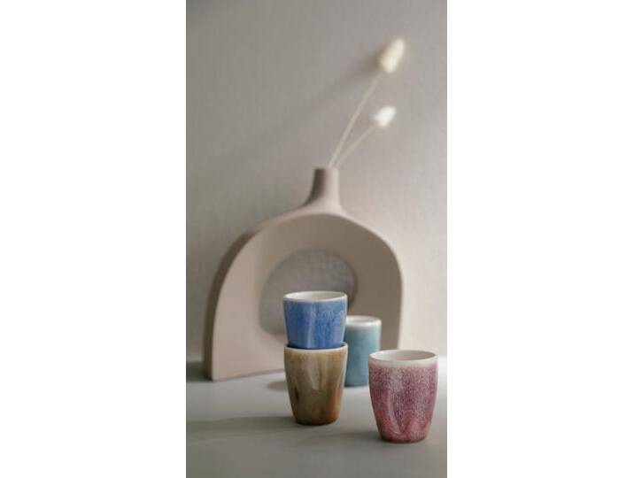 LeGer Home by Lena Gercke Espressotasse LeGer Espressobecher, modernes Geschirr-Set Kianne, 4er Set, Steinzeug, hohe Haltbarkeit, spülmaschinengeeignet & mikrowellengeeignet von LeGer