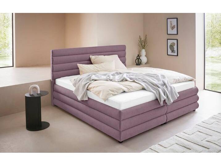 LeGer Home by Lena Gercke Polsterbett Maylis, auch in 200cm Breite, rosa, 7-Zonen-Kaltschaummatratze , H3 (100 kg), rosé von LeGer