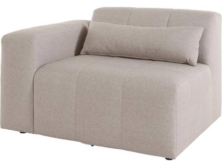 LeGer Home by Lena Gercke Sofaelement Maileen, Modul Sessel mit Armlehne, verknüpfbar mit anderen Modulen der Serie, beige, Armlehne links, beige von LeGer