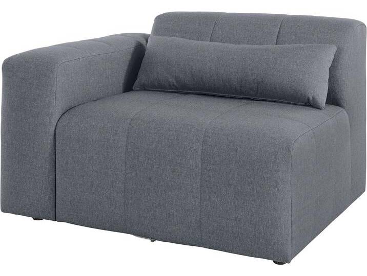 Sofaelement Maileen , grau, B:116cm H:74cm T:90cm, 100% Polyester, LEGER HOME BY LENA GERCKE, Polsterelemente, Modul Sessel mit Armlehne, verknüpfbar mit anderen Modulen der Serie von LeGer