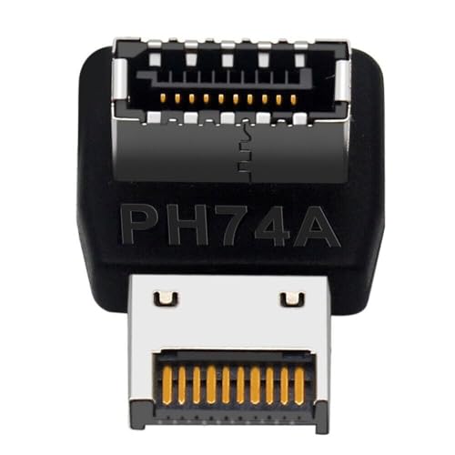 2X USB 3.2 Front Panel Interner Anschluss Typ E 90 Grad abgewinkelter Adapter USB C Header 90 Grad Adapter (PH74A) von LeHang