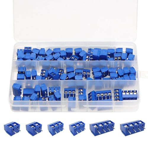LeHang 100PCS Blau KF301-2P/3P PCB Mount Schraubklemmenblock 5mm Verbindungsstück Pitch LeHang 100PCS Blau KF301-2P/3P PCB Mount Schraubklemmenblock 5mm Verbindungsstück Pitch von LeHang