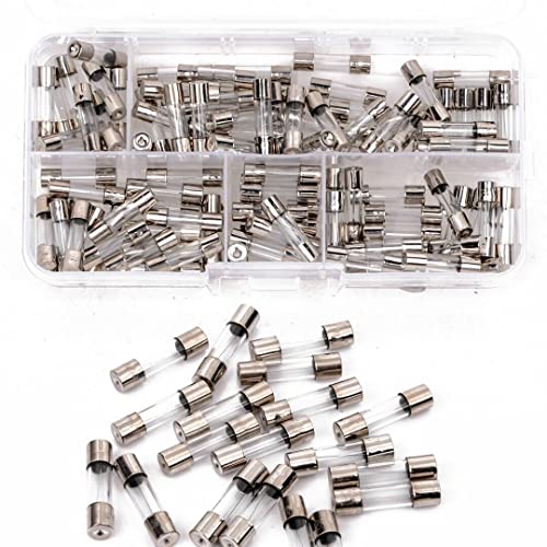 LeHang 150PCS Fast-Blow Glas 5x20mm Sicherungen Quick Blow Auto Innenrohr Sicherungen Assortiert von LeHang