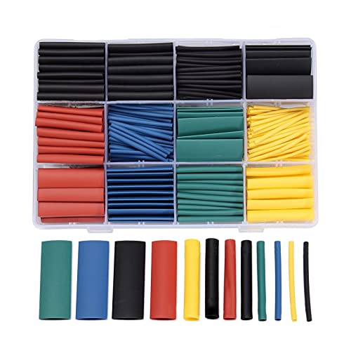 LeHang 530Pcs Hitze Schrumpfschlauch Schlauch Hülse Auto Elektrische Verschiedene Kabel Draht Wrap Kit von LeHang