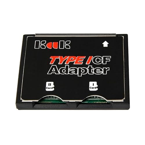 LeHang Doppel Slot Micro SD TF auf CF Adapter Compact Card Halter Typ I Card Converter schwarz von LeHang