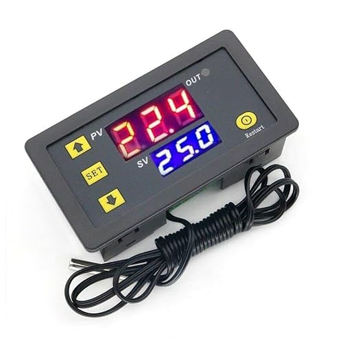 LeHang Hochpräziser digitaler Temperaturthermostatregler Rot Blau W3230 AC 110–220 V von LeHang