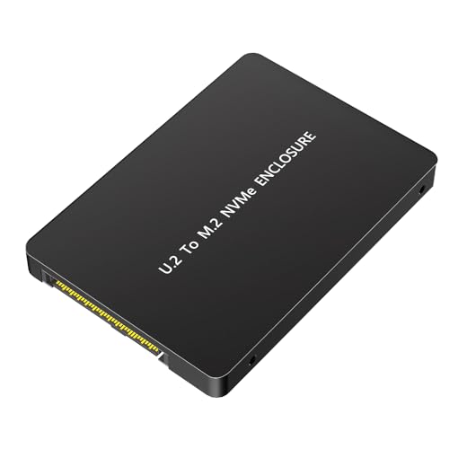 LeHang M.2(NGFF) NVMe SSD auf U.2 (SFF-8639) 2.5" SSD Adapter Konvertieren M.2 NVMe SSD auf U.2 Nicht für SATA, Schwarz von LeHang