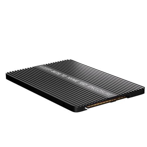 LeHang M.2(NGFF) NVMe SSD auf U.2 (SFF-8639) 2.5"" SSD Adapter mit Thermopad zum Konvertieren von M.2 NVMe SSD auf U.2 Nicht für SATA, Schwarz von LeHang