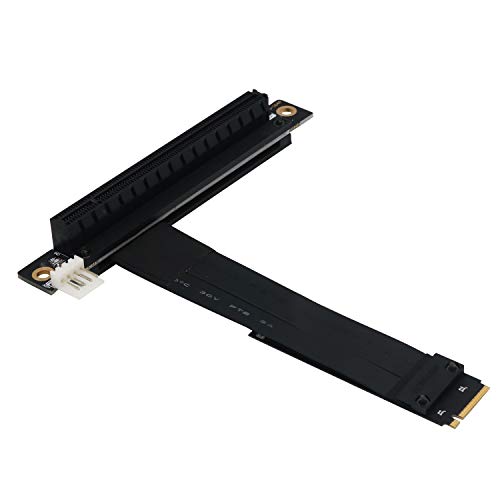 LeHang M.2 NGFF NVMe Key M to PCIe 3.0 X16 Extension Cable (90°Right Angle PCI-E Slot) von LeHang