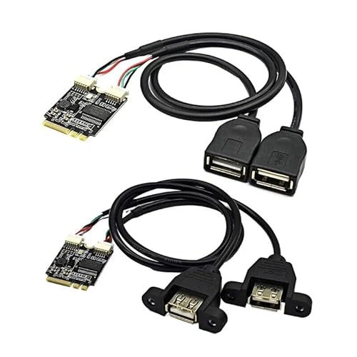 LeHang M.2 WiFi Key A Adapter M.2 Akey 2230 NGFF zu Doppel USB2.0 Erweiterung 30cm LeHang M.2 WiFi Key A Adapter M.2 Akey 2230 NGFF zu Doppel USB2.0 Erweiterung 30cm von LeHang