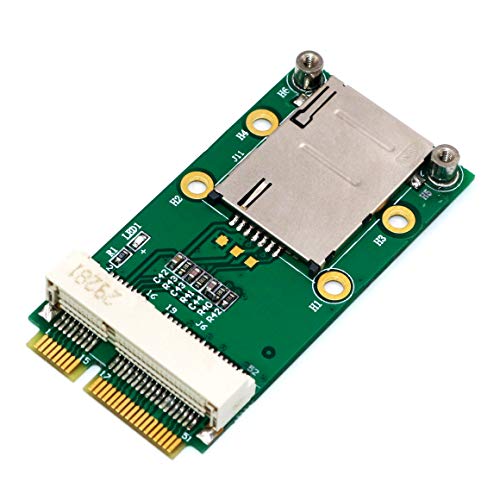LeHang Mini-PCI-E-Adapter mit SIM-Kartensteckplatz für 3G / 4G, WWAN LTE, GPS-Karte Mit selbstelastischem SIM-Kartenhalter von LeHang