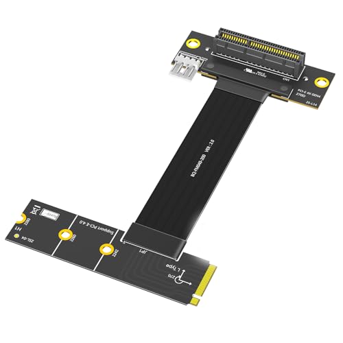 LeHang PCI-E 4.0 4X 270 Grad Schlüssel M Links Richtung Verlängerungskabel von LeHang