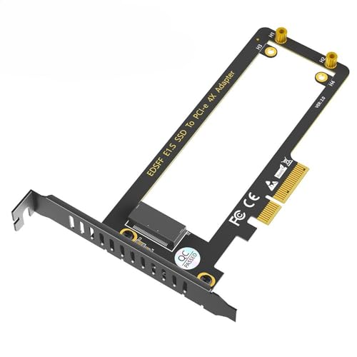LeHang PCI-E 4.0 4X zu NVMe Ruler 1U GEN-Z EDSFF 9.5mm 15mm 25mm Dicke Kurze SSD E1.S mit Kühlschrank PM9A3 PM9D3 P5801X Trägeradapter von LeHang