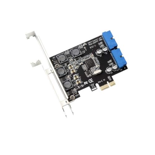 LeHang PCI-e X1 auf 2 Anschlüsse 19-poliger USB 3.0-Header PCI Express auf Dual 20-polige USB 3.0-Karte von LeHang