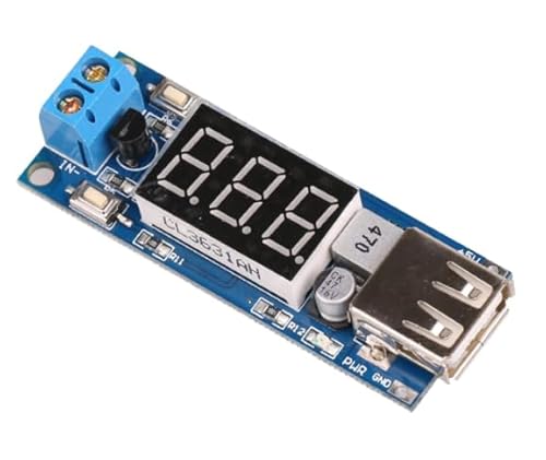 LeHang USB Ladegerät DC-DC Step Down Buck Converter DC 4.5-40V 5V 2A Voltmeter Modul von LeHang