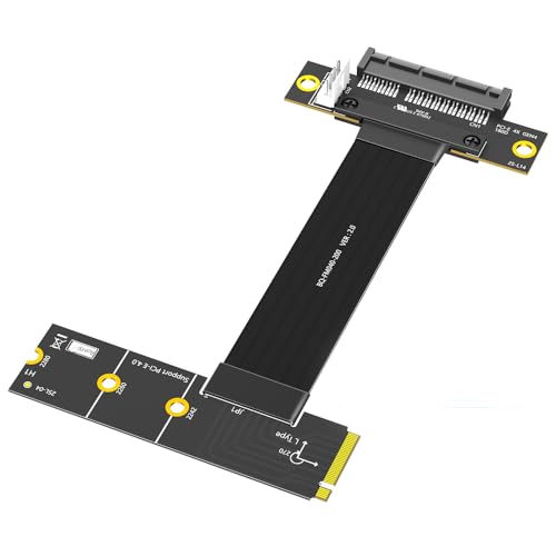 PCI-E 4.0 4X 180 Grad Drehung M.2 Schlüssel M Links Drehung Verlängerungskabel von LeHang